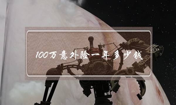 100万意外险一年多少钱(中国平安人意外险价格表)